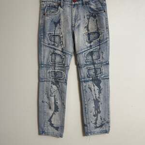 Denim & Rivets Acid Wash Jeans‎ Size 32 Distressed Denim Blue Pants